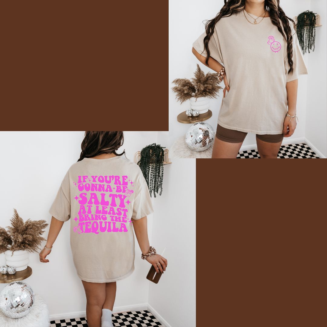 Hot Pink Salty Tequila T-Shirt